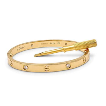 CHLOE CHARM LOVE BANGLE | GOLD