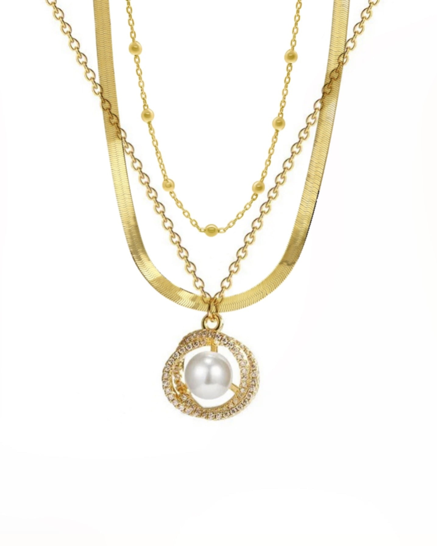 GIRLY PEARL NECKLACE VIEWS Official