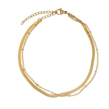 DOUBLE TROUBLE ANKLET