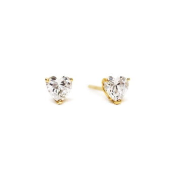 CRYSTAL HEART STUDS