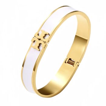 T-WHITE BAGUETTE BANGLE