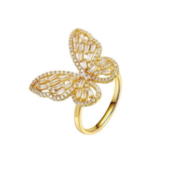 CZ BUTTERFLY RING